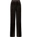 Zwart velours huispak kimono sluiting met ceintuur Chic Black Beauty
