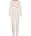 Beige pyjama met lange mouwen en boorden True Love
