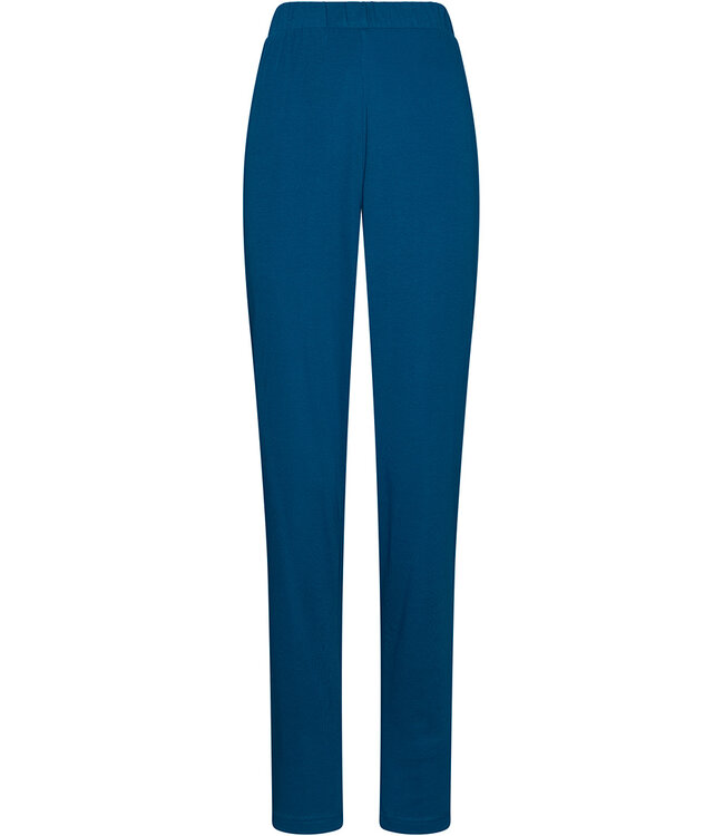 Dark blue cotton ladies pyjama full button Chic Blue Beauty