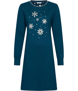 MyRebelle Dark blue organic cotton nightdress Snowflake Sparkle