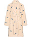 Pastunette Premium Beige fleece wrap dressing gown shawl collar Fancy Fleece