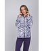 Donkerpaars fleece huispak Chic Animal