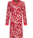 Pastunette Premium Red long sleeved nightdress with sleeve slits Autumn Flower