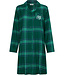 Groen nachthemd van katoen-flanel met knoopsluiting Cosy Check