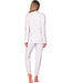 Beige pyjama met ronde hals met V en lange mouwen True Love