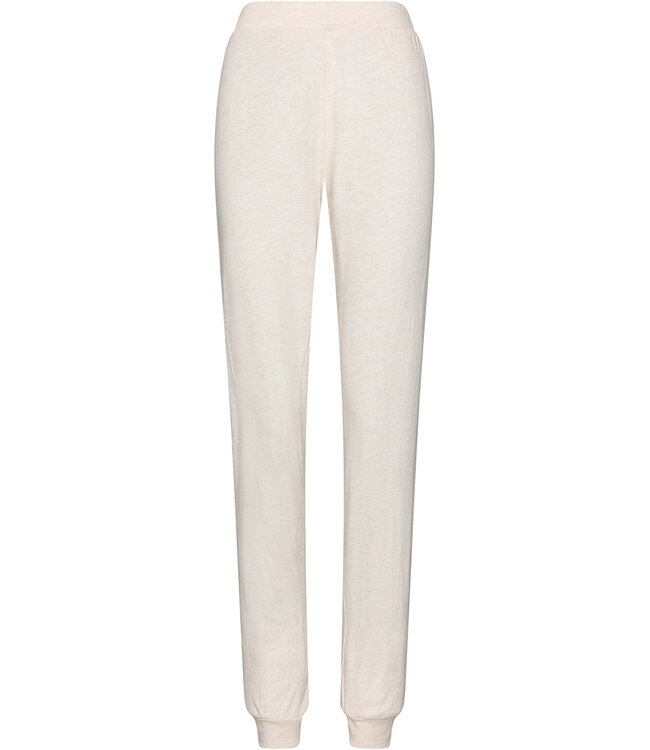 Beige pyjama with round neck V and long sleeves True Love