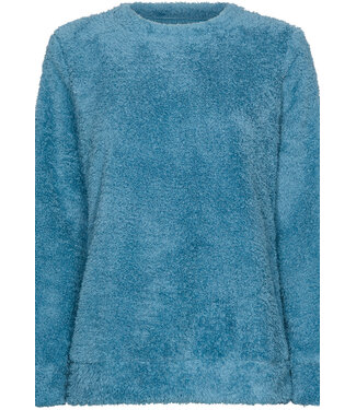 Pastunette Blauwe fleece pyjama top Winter Soft