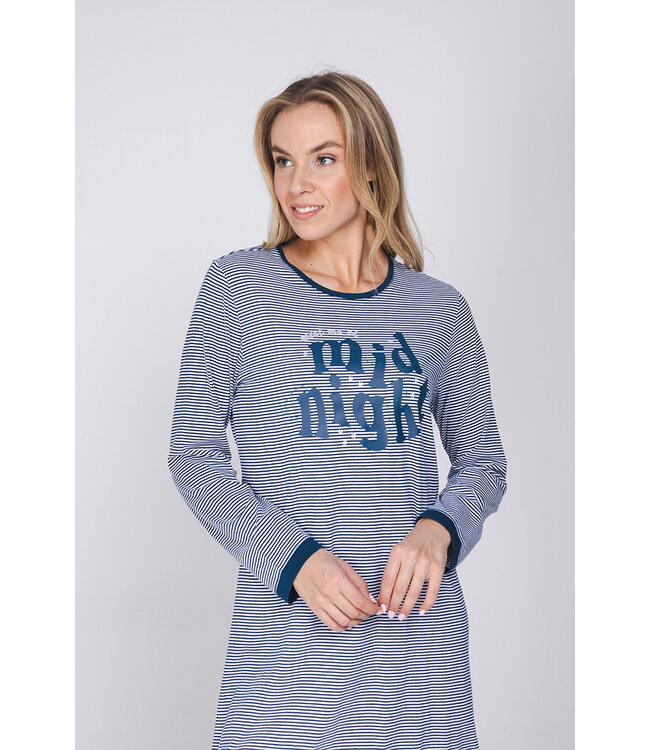 Dark blue organic cotton nightdress Midnight Dreamer