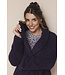 Dark purple fleece long sleeved pyjama Chic Animal