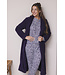 Dark purple fleece long sleeved pyjama Chic Animal