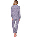 Dark purple fleece long sleeved pyjama Chic Animal