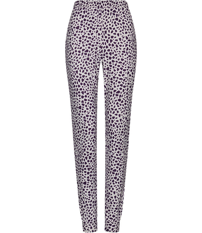Dark purple fleece long sleeved pyjama Chic Animal
