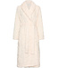 Off-white fleece jacquard wrap morning gown long True Love