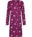 Dark purple cotton nightdress with long sleeves Fabulously Starry