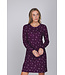 Donkerpaars katoenen nachthemd met lange mouwen Fabulously Starry