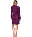 Dark purple cotton nightdress with long sleeves Fabulously Starry