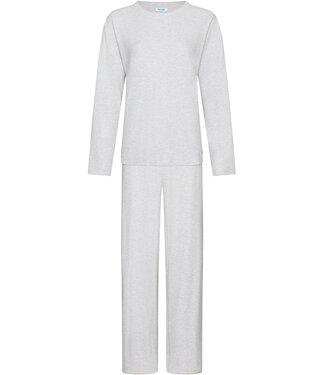 MyRebelle Lichtgrijze pyjama van wafelstof met oversized top Fabulously Chic