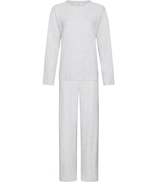 MyRebelle Light grey waffle pyjama with oversized top Fabulously Chic