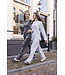 Light grey waffle pyjama with oversized top Fabulously Chic