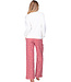 Red pyjama french terry top with kangaroo pocket True Love
