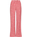Rode pyjama met french terry top en kangoeroe zak True Love