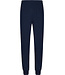 Donkerblauwe katoenen heren pyjama lange mouwen Horizontal Stripes