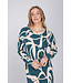 Dark green nightdress with cuffs long sleeves Artistic Fashion