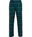 Donkerblauwe katoenen heren pyjama met flanel broek Forest Check