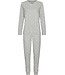 Grijze pyjama met V-hals en lange mouwen Paw Prints