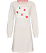 MyRebelle Beige nachthemd met lange mouwen en boorden True Love
