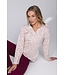 Dark red organic cotton long sleeved pyjama Mini Graphic Leaves