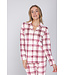 Dark red fleece long sleeved pyjama Soft Checks