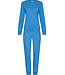 Blue organic cotton pyjama button front Trendy Stars
