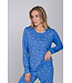 Blue organic cotton pyjama button front Trendy Stars