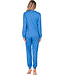 Blue organic cotton pyjama button front Trendy Stars