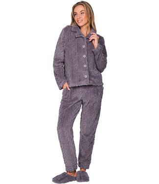 MyRebelle Grey fleece indoor slippers Fabulously Cosy