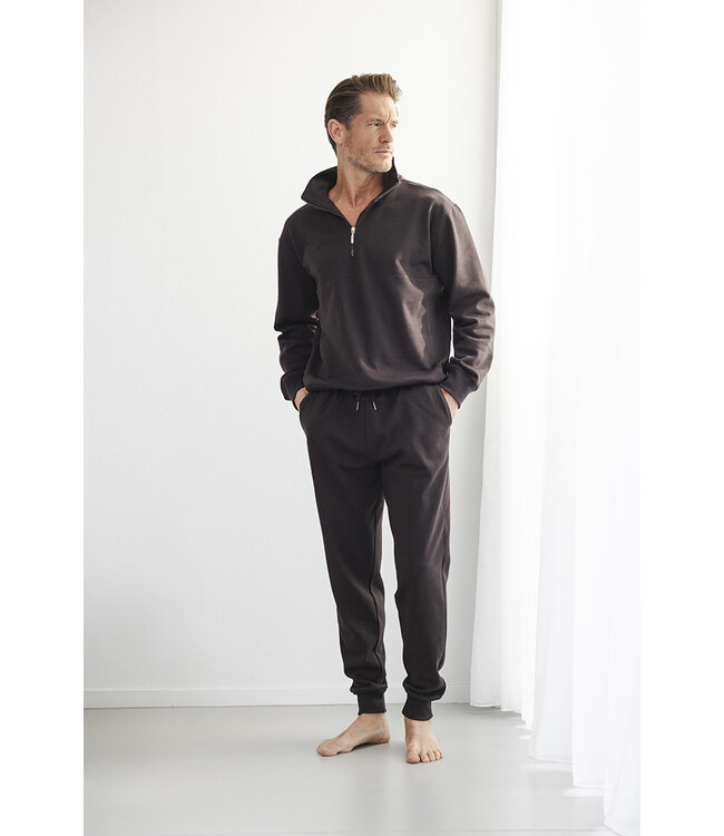 Dark grey cotton french terry men's homesuit Comfort Lounge