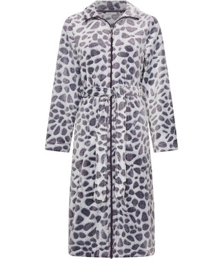 Pastunette Dark purple fleece morning gown Chic Animal