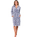Donkerpaarse fleece ochtendjas Chic Animal