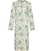 Pastunette Dark green cotton long sleeved nightdress Artistic Flower
