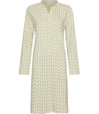 Pastunette Light green organic cotton nightdress with long sleeves Soft Sage