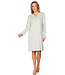 Light green organic cotton nightdress with long sleeves Soft Sage