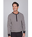Dark grey cotton men's pyjama with mandarin collar Geometric Block