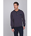 Dark blue cotton long sleeved men's pyjama Geometric Groovy Squares