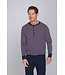 Dark blue cotton long sleeved men's pyjama Triangle Trivia
