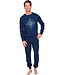 Dark blue cotton long sleeved men's pyjama Right Direction