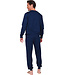 Dark blue cotton long sleeved men's pyjama Right Direction