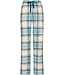 Blauwe katoenen flanel pyjama broek Winter Checks
