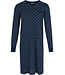 Pastunette for Men Dark blue cotton men's nightshirt Geometric Circles