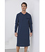 Dark blue cotton men's nightshirt Geometric Circles